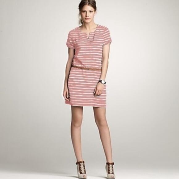 J. Crew Boathouse Red Stripe Dress 39308 - Picture 1 of 6